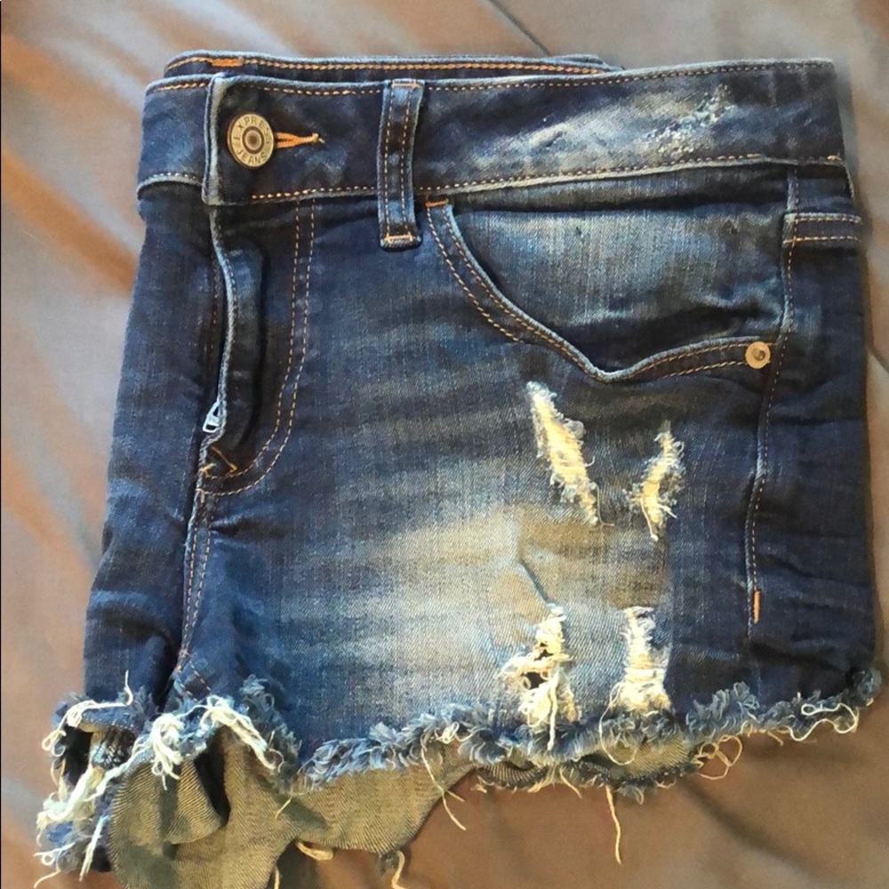 Distressed Express shorts